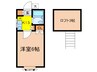 サンライズイマイ 1Kの間取り