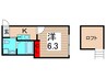 ガーネット綾瀬 1Kの間取り