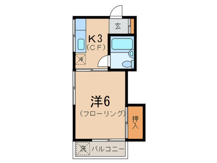 間取図 シャンテ飯島