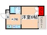 ロイヤルシュベール 1Kの間取り