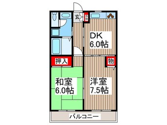 間取図 グランドコ－ト美原