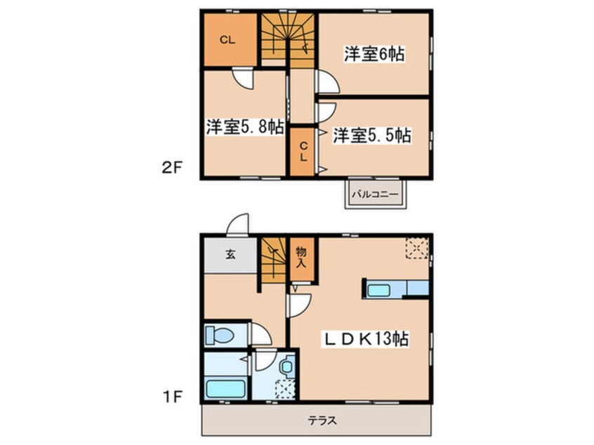 間取図 パストラルC棟