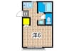 第3喜楽ハイツ 1Rの間取り
