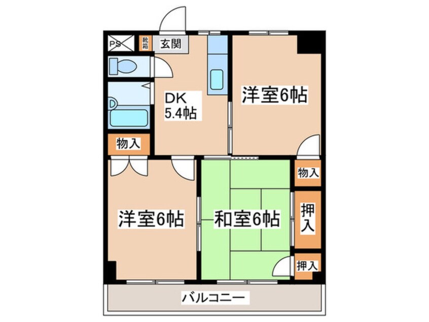 間取図 グリ－ンハイム広瀬