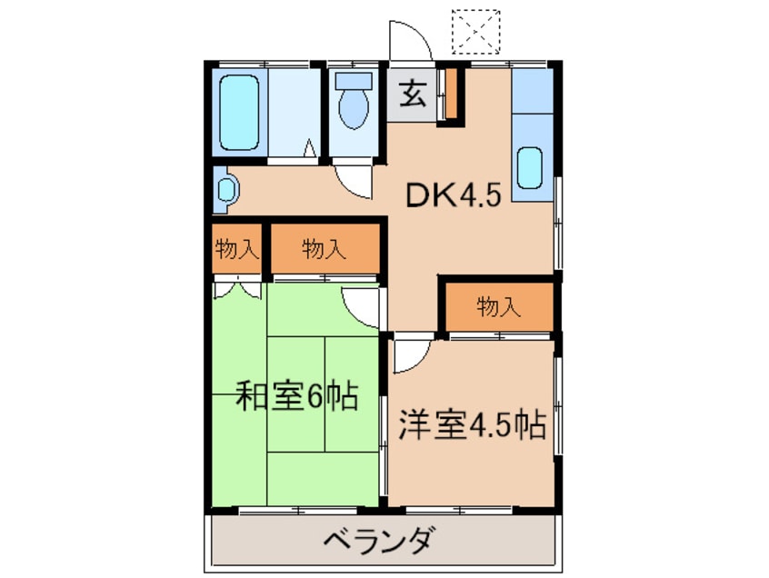 間取図 第二みつる荘