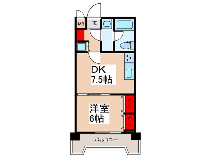 間取り図 朝日プラザ八広（５０３）