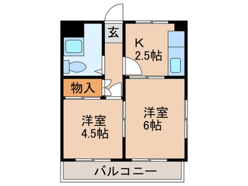 間取図 グリ－ンコ－ポ