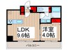 ルミーク根岸 1LDKの間取り