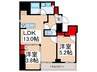 ルミーク根岸 2LDKの間取り
