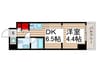 エルフォルテ東京EAST 1DKの間取り