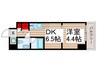 エルフォルテ東京EAST 1DKの間取り