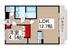 パルティ－ル 1LDKの間取り