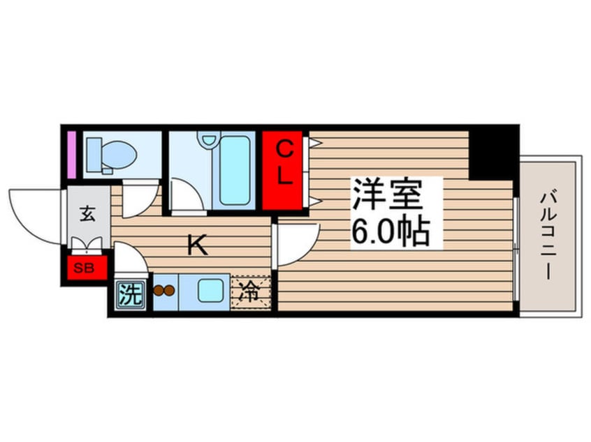 間取図 フォレシティ門前仲町