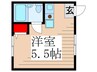 天沼ハイツ 1Rの間取り