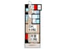 ONE ROOF RESIDENCE KIBA EAST 1DKの間取り
