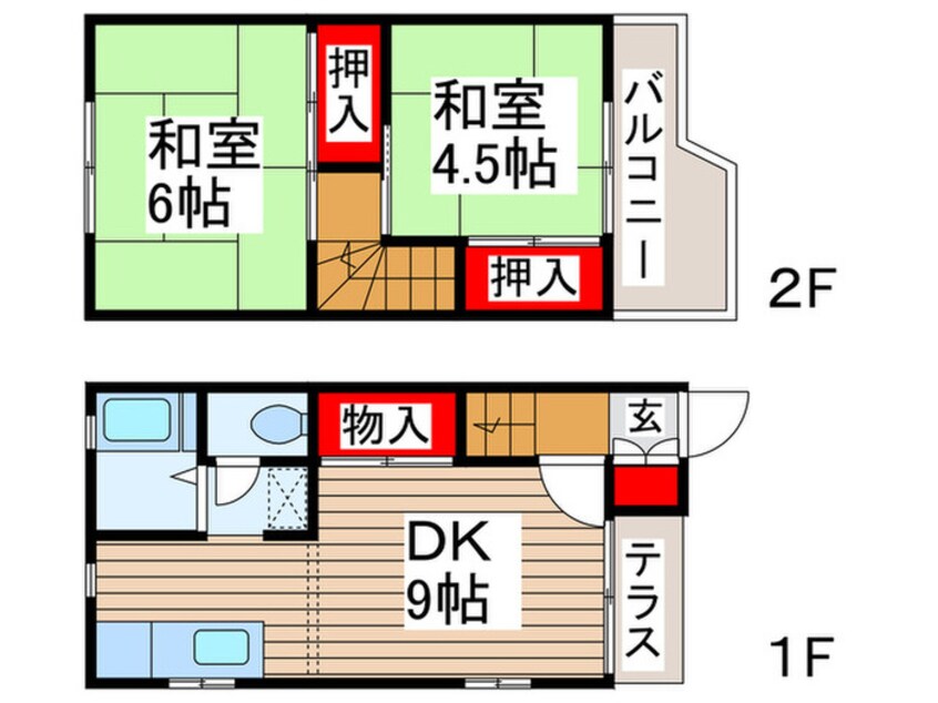 間取図 テラスリーズンB