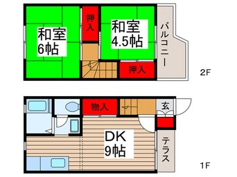 間取図 テラスリーズンB