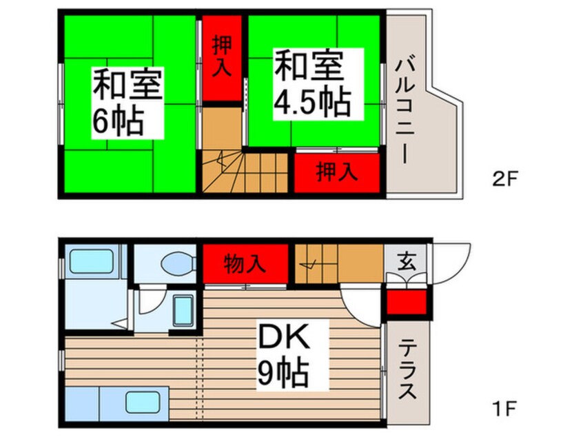 間取図 テラスリーズンB