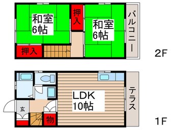 間取図 テラスリーズンC