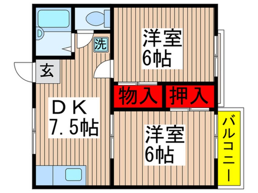 間取図 シーハイツ