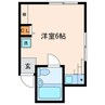 Bオアシス要町 1Rの間取り