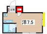 ヒルトップ西本 1Rの間取り