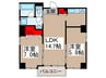 ア－バンセレクト北浦和(501) 2LDKの間取り