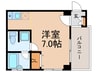 グランブル－アオキ 1Rの間取り