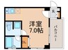 グランブル－アオキ 1Rの間取り