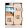 サンセットヒルズ壱番館 1LDKの間取り