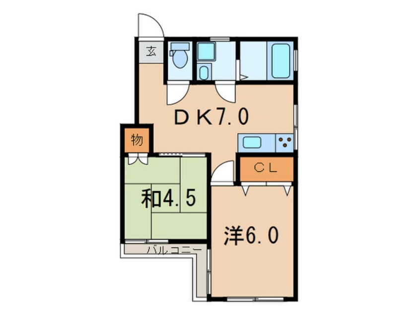 間取図 グリ－ンハイツ