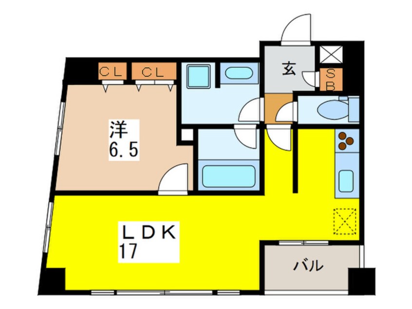 間取図 カスタリア茅場町