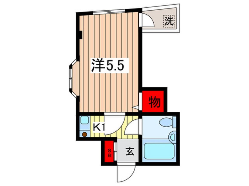 間取図 フラッツ茜