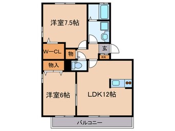 間取図 コンフォ－ル新城