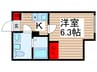 仮)フローライト北千住 1Kの間取り