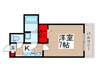 Ｋ´ｓ　ｃｉｔｙ大宮　 1Kの間取り