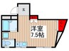 栗山ビル 1Rの間取り