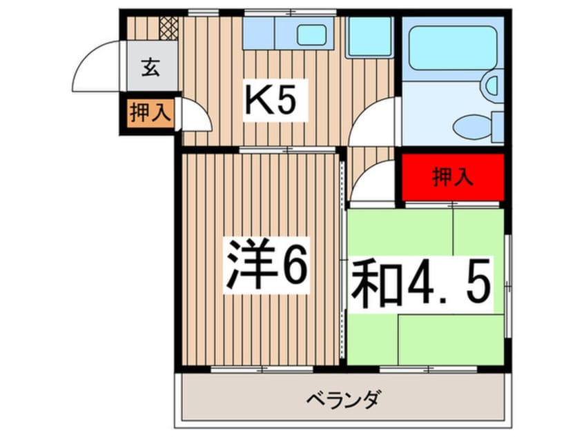 間取図 スナタハイツアライ