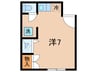 コ－ポ竹内 1Rの間取り