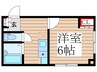 パステル北砂 1Rの間取り