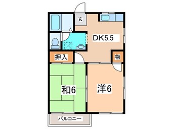 間取図 ソレイユ山手台