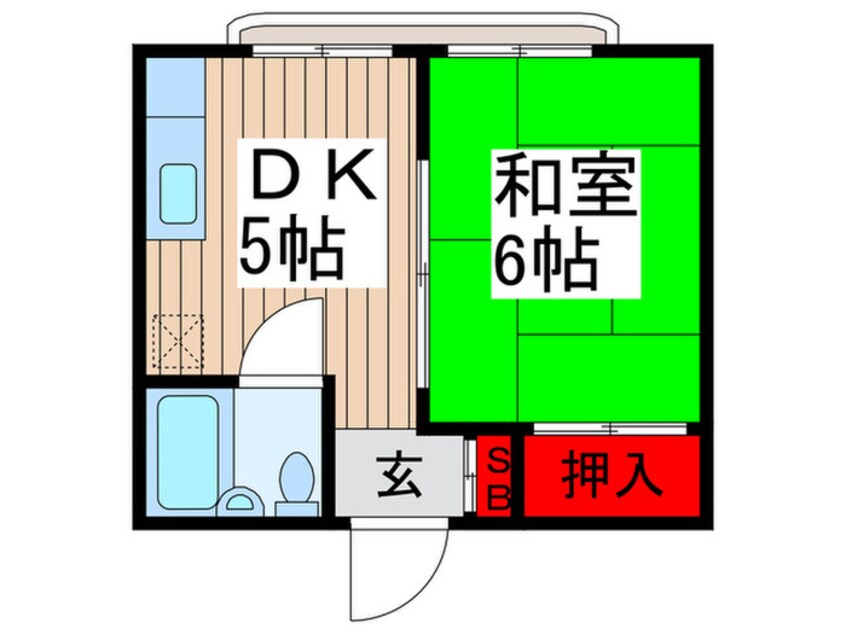 間取図 コ－ポ鳥音