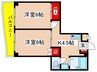 メゾンアカンサス 2Kの間取り