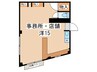 神藤ハイツ 1Rの間取り