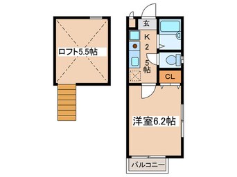 間取図 ビラ５１０　Ｎｏ．５