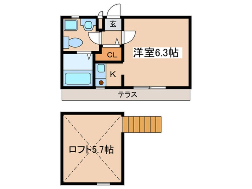 間取図 ビラ５１０　Ｎｏ．５