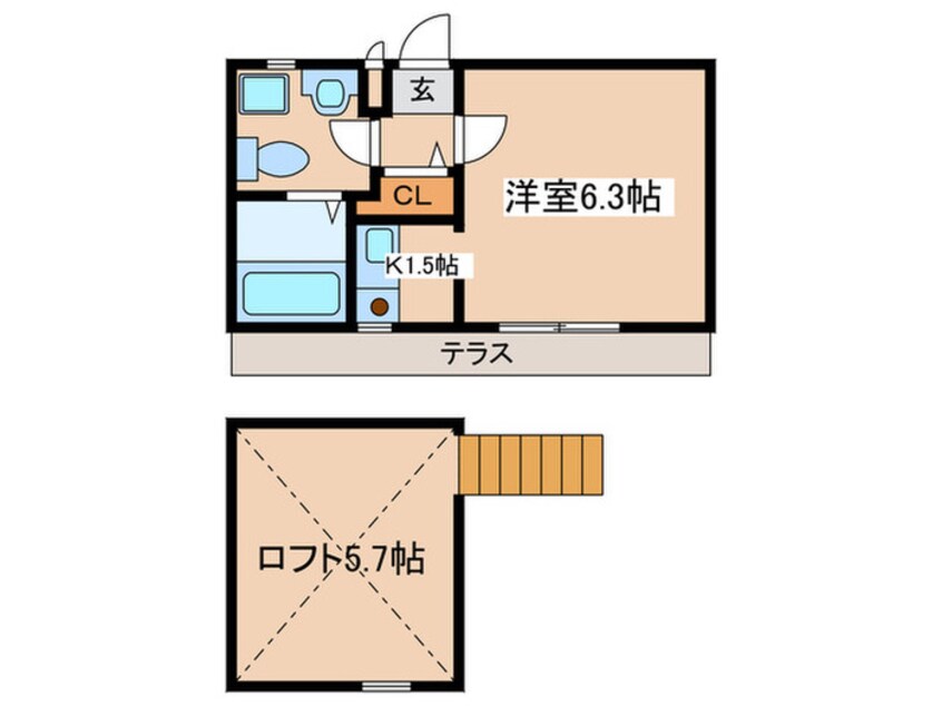 間取図 ビラ５１０　Ｎｏ．５