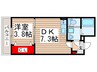 ＳＫ八潮 1DKの間取り