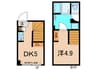 KK 　PLACE西早稲田 1DKの間取り