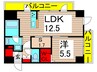 プレミア亀有 1LDK+Sの間取り